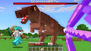 FIZ O DINOSSAURO DOS YOUTUBERS no MINECRAFT