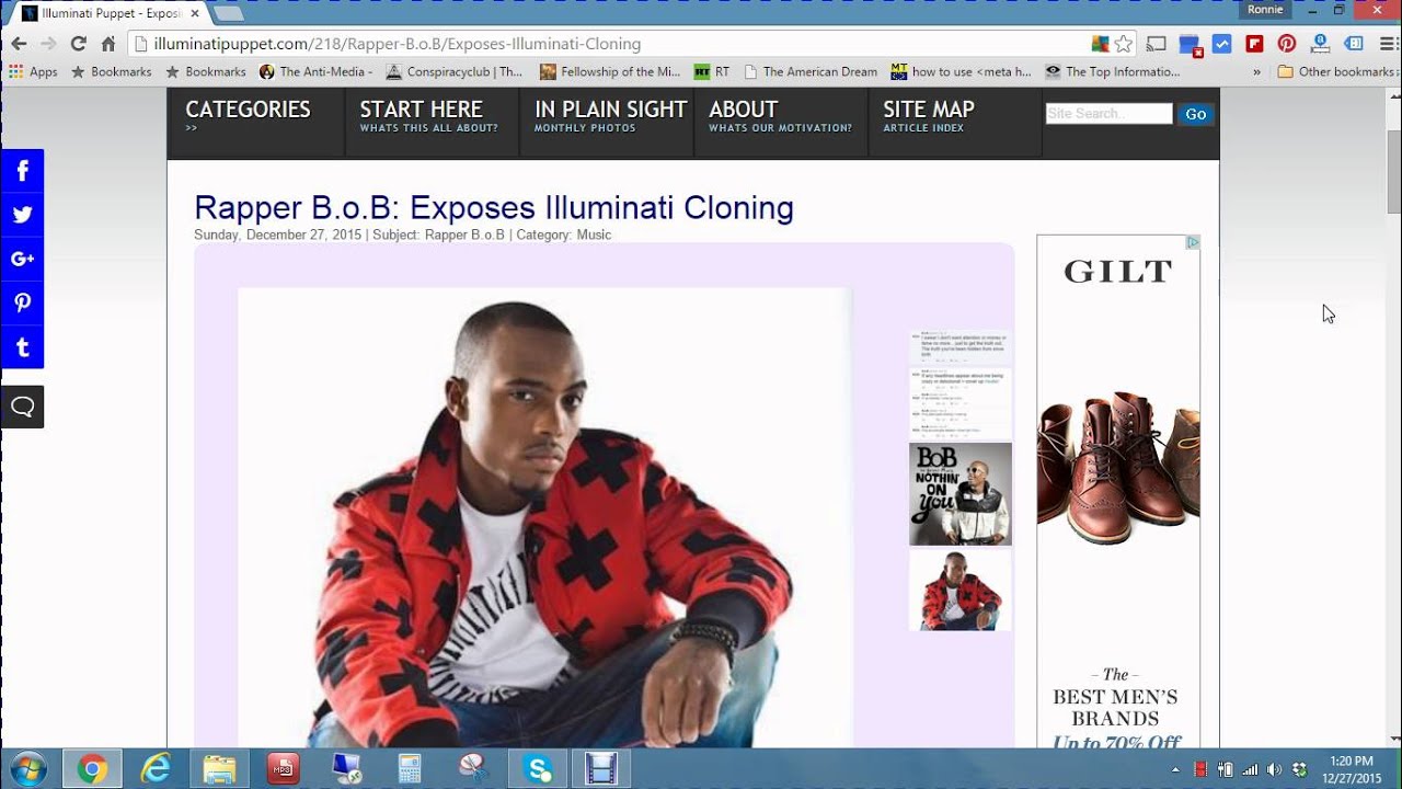 Rapper B.o.B: Exposes Illuminati Cloning - YouTube