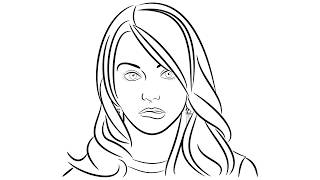 Line Portrait tutorial using Inkscape