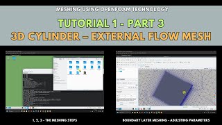 Meshing with snappyHexMesh | Tutorial 1-Part 3 | 3D Cylinder – External flow mesh