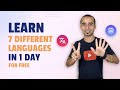 Learn 7 Different Languages in One Day || Learn Language  Translation API || Python Projects