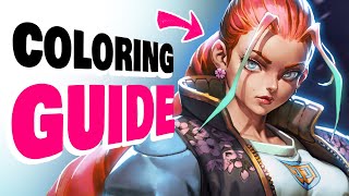 💎 NEW COLORING METHOD (how to color your drawings)