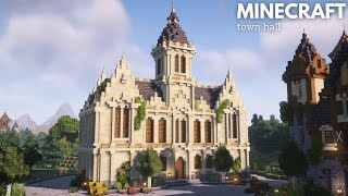 Minecraft: How to build a Medieval Town Hall | Minecraft Tutorial