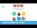 02. jQuery Plugin Tutorial | WOW.js | Learn with Gsarwar