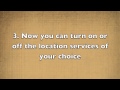 iPad Turn On Location Services TUTORIAL