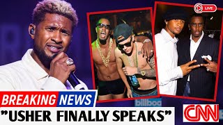 Usher Finally Breaks His Silence  What Diddy Allegedly Did to Him and Justin Bieber.....