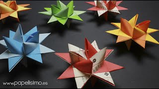 Estrella de papel 3D (Froebel paper stars): La estrella perfecta