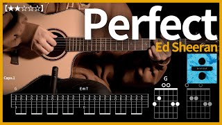 651.Ed Sheeran - Perfect 기타커버【★★☆☆☆】 | Guitar tutorial |ギター 弾いてみた 【TAB譜】