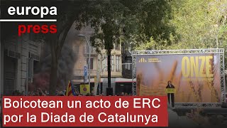 Boicotean un acto de ERC por la Diada de Catalunya