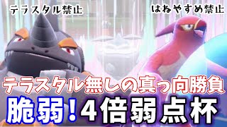 【SV/仲間大会】参加ポケモン全員4倍弱点持ち！？テラス無しの真っ向勝負を制せよ！！#4倍弱点おやさい杯