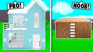 Bloxburg Challenge Videos 9tube Tv - noob vs pro 5x5 house challenge on bloxburg roblox