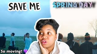 BEAUTIFUL! | BTS - Save me & Spring Day MV (REACTION)