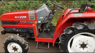 MITSUBISHI MT225 4WD Compact Tractor \u0026 New Flail Mower