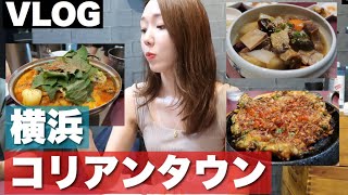 【VLOG】コリアンタウンで韓国料理をひたすら食べた日。チヂミ/カムジャタン/カルビチム
