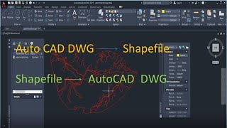 Converting AutoCAD File to ArcGIS Shapefile || Shapefile to Auto CAD file