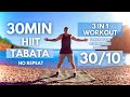 TABATA HIIT 30MIN / Full Body & Cardio Workout / Tabata 30/10 🔥NO REPEAT🔥