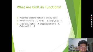 3. String Methods, Common Built-in Functions, and Basic Modules/Classes
