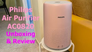 Philips Air Purifier 800 Series AC0820 Pink Unboxing & Quick Review