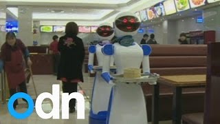 Restaurant in China hires robots as waiters
