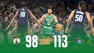 HIGHLIGHTS: Shorthanded Celtics once again unable to stop tough, young Magic team, fall 113-98