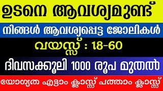 Kerala job vacancy today | Latest job vacancies in Kerala