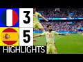 España vs Francia | 5-3 | Resumen y Goles | París 2024 Fútbol masculino | españa francia