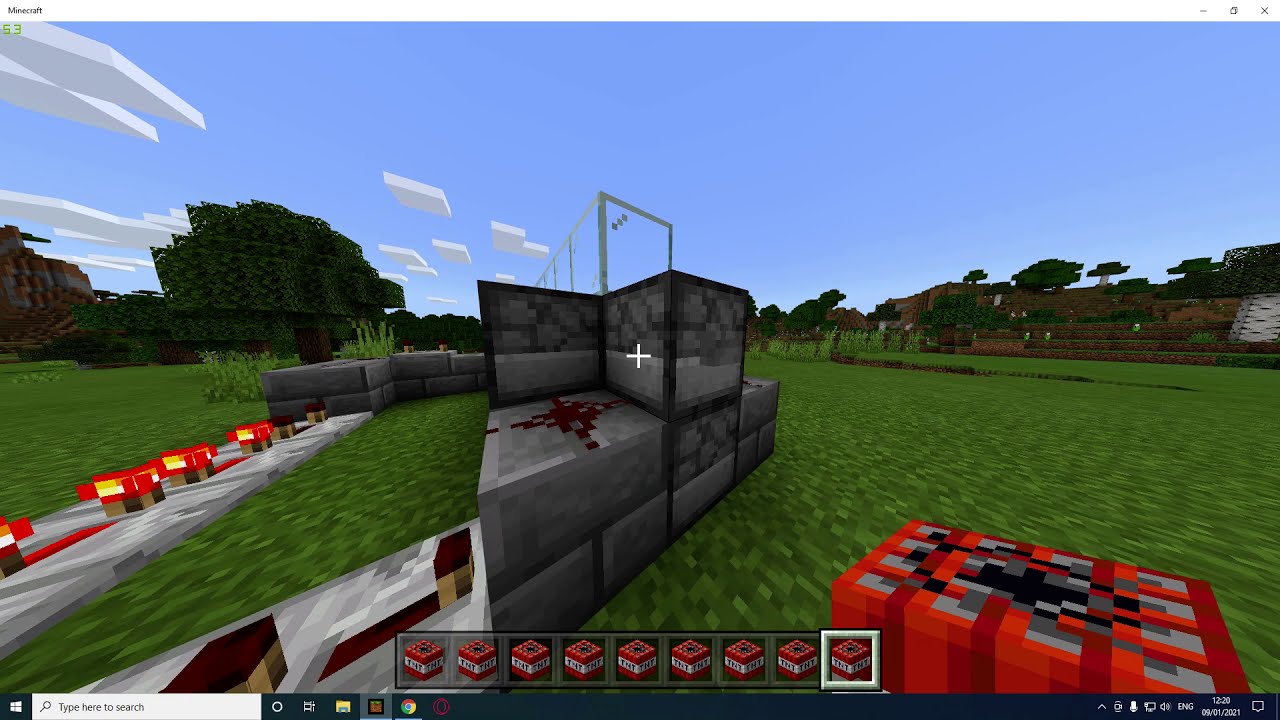 How To Make A Easy Tnt Launcher In Minecraft Bedrock Edition Onlinelkak