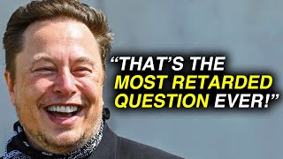 Elon Musk LAUGHS OFF Interviewer With Dumb Question