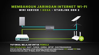 Membangun Jaringan Internet Sekampung dengan Starlink! Begini Caranya!