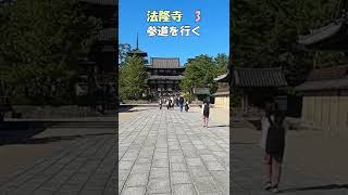 【法隆寺】法隆寺3　参道を行く　南大門～本坊　世界最古の木造建築　日本最古の五重塔  奈良観光のお供に：聖徳太子の魅力　法隆寺のすべてがわかる　＃Shorts 　奈良とびっきり観光ガイド　【奈良観光】