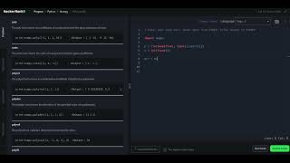 Hackerrank Python Solution #14 Numpy - Polynomials
