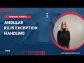 Angular RxJS Exception Handling | Deborah Kurata | Angular Tiny Conf 2023