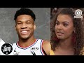 Giannis Walks Out On Malika Andrews FOR BEING MESSY  Postgame Interview  ESPN