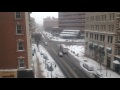 snow in downtown springfield