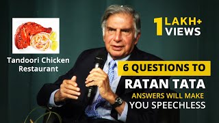Ratan Tata's Epic Replies -  Each and Every Word of Him Can Inspire You!
