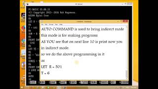 GW BASIC LESSON 2 INTRODUCTION