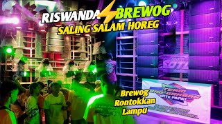 Ketemu di depan mata, BREWOG & RISWANDA saling kasih salam Horeg 🔥