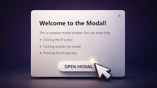 Build a Stunning JavaScript Modal Popup | HTML CSS JavaScript Project
