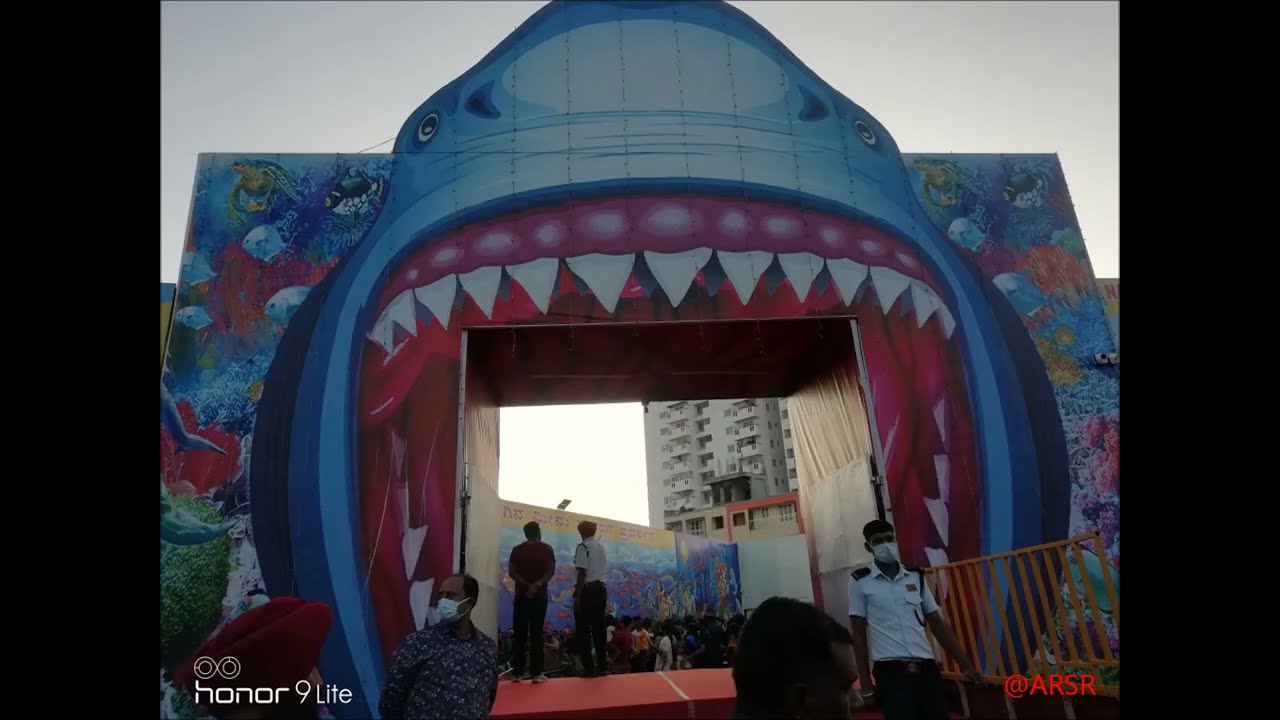 First Tunnel Aquarium Show In JP Nagar Bangalore | Underwater Tunnel ...