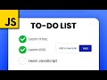 Build a Todo List App in HTML CSS JavaScript | EASY BEGINNER TUTORIAL