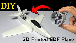 I Build RC Fighter Plane with 3d Printed EDF #aeroplane #3dprinting