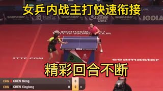 陳幸同vs巴特拉，亞洲杯女子單打1/8決賽技戰術對決  Chen Xingtong vs Batra