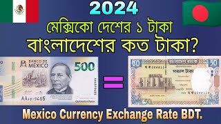 মেক্সিকো দেশের মানি এক্সচেঞ্জ রেট কত?🇲🇽 Mexico Currency Exchange rate BDT || Mexico Peso to taka ||