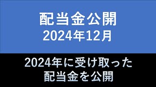 【投資初心者】2024年12月配当金公開