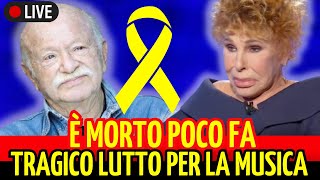 🔴 SHOCK. ULTIM'ORA. È MORTO POCO FA. TERRIBILE LUTTO PER LA MUSICA ITALIANA