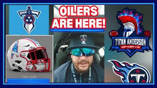 Titan Anderson: Tennessee Titans Releasing the Oilers Throwback Uniforms/Helmets! Texans fans MAD!