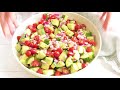 how to make easy cucumber tomato salad the stay at home chef