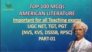 American Literature-Important MCQs PART-01