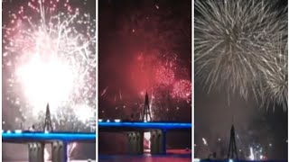 Fireworks on first day of Expo  I حفل افتتاح إكسبو 2020 دبي I Expo 2020 Dubai I Dubai EXPO Fireworks