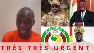 TRÈS TRÈS URGENT: SÉKOU TOUNKARA VS ASSIMI GOÏTA, ALASSANE OUATTARA, MAMADY DOUMBOUYA ET LA CEDEAO